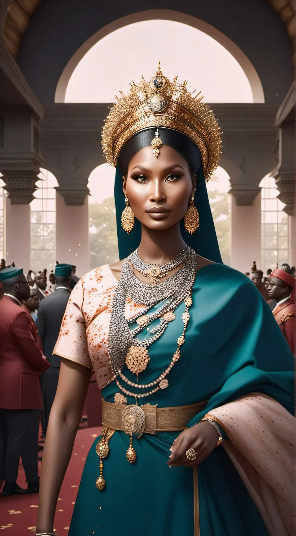 ai character: queen chidimma  background