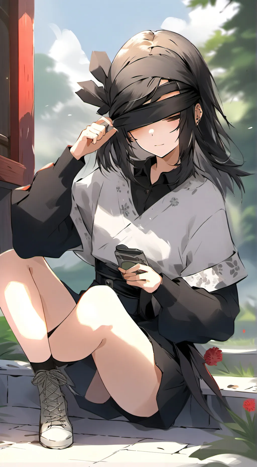 ai character: Hypnotic eyes background