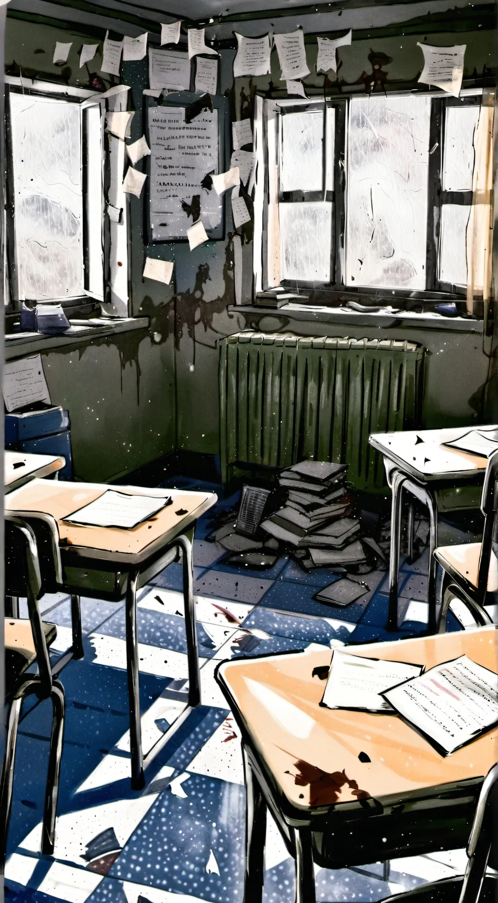 ai character: ALL OF US ARE DEAD background