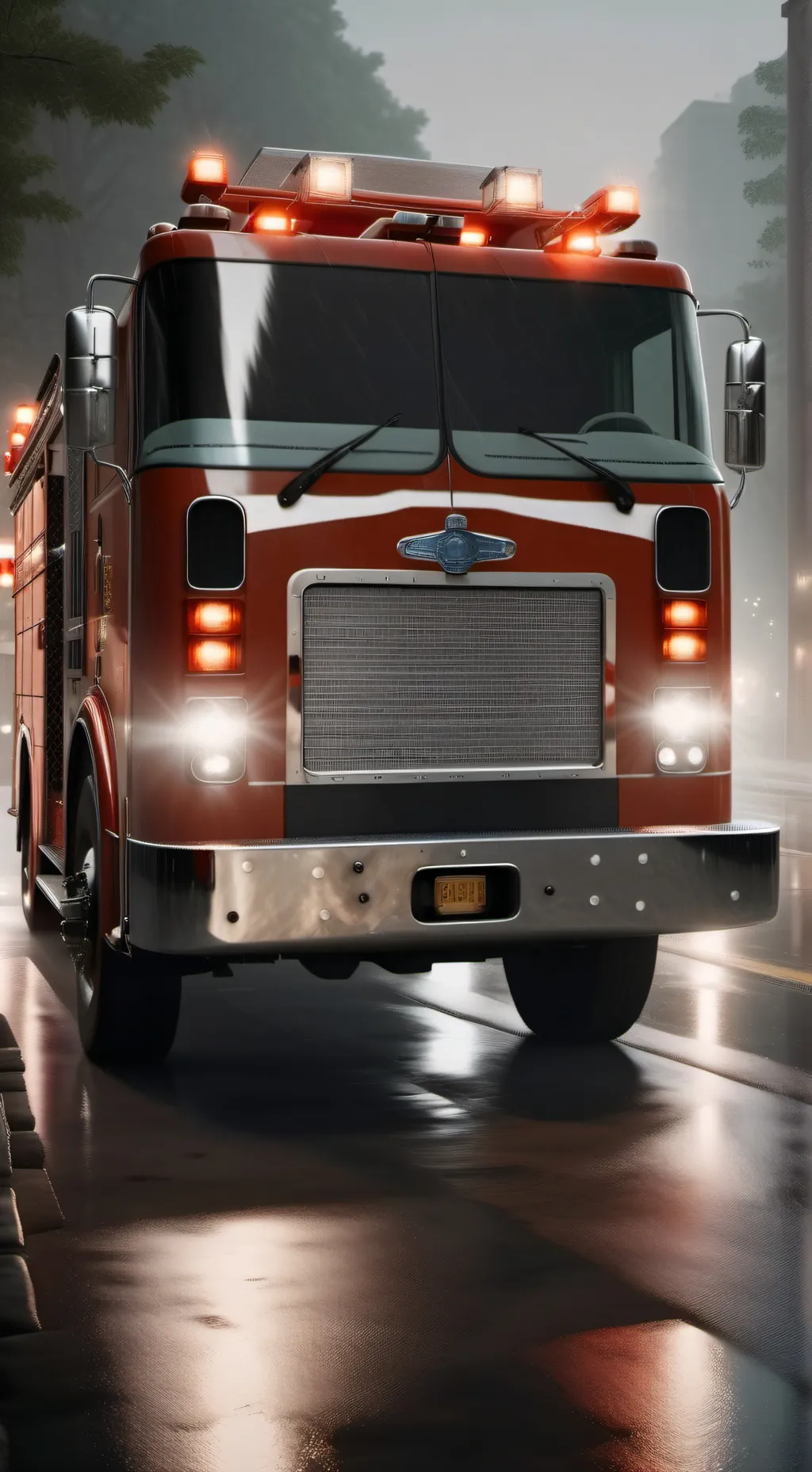 ai character: scp 439/fire truck background