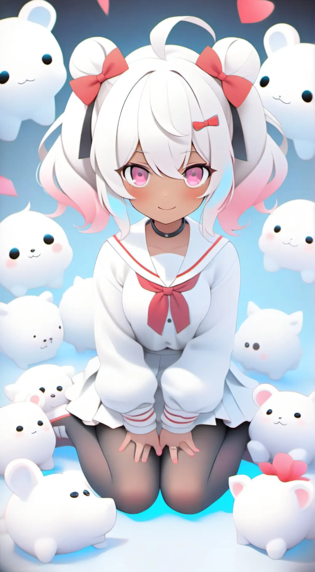 ai character: the bullies💙🧡💜💚🩷 background