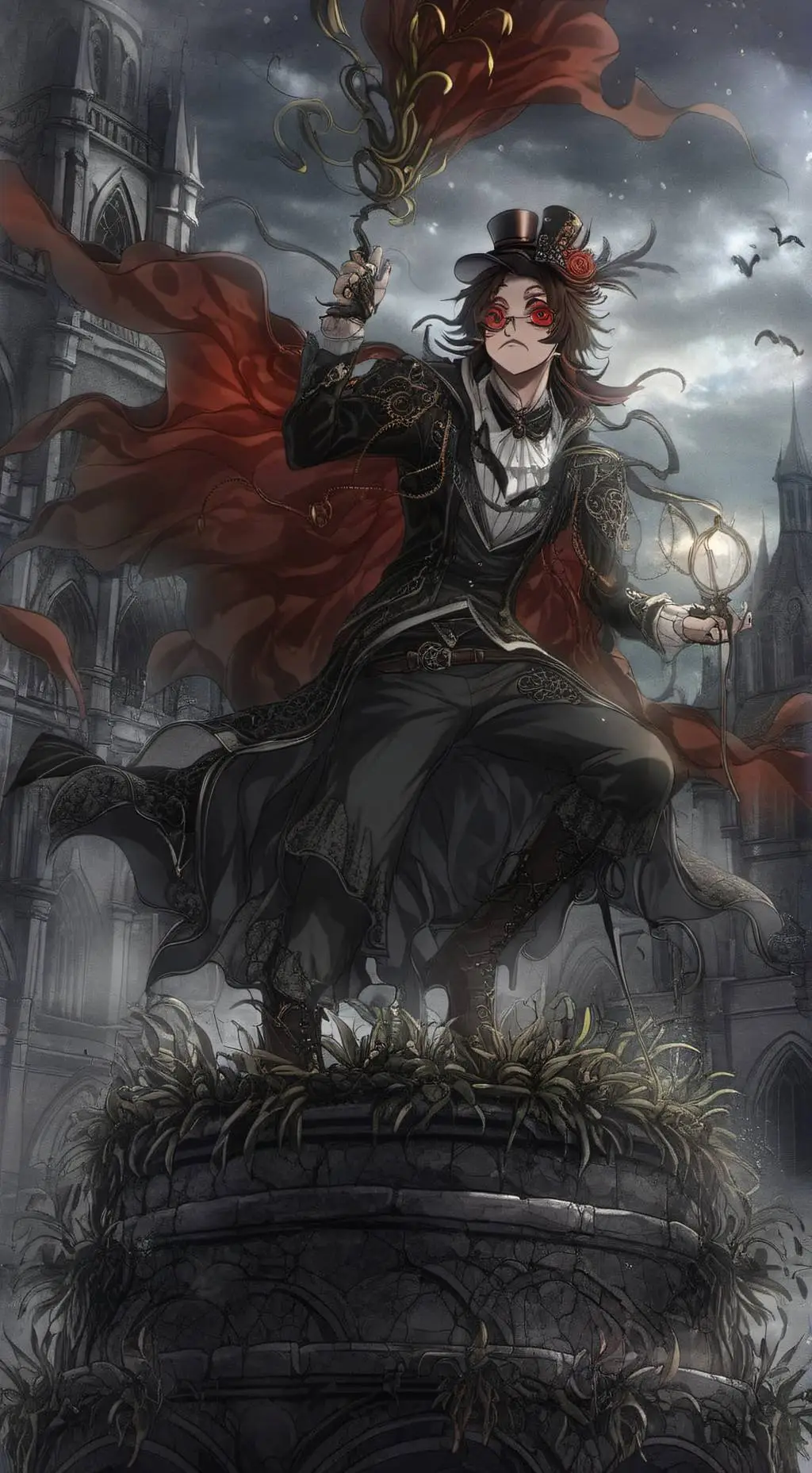 ai character: kokushibo  background