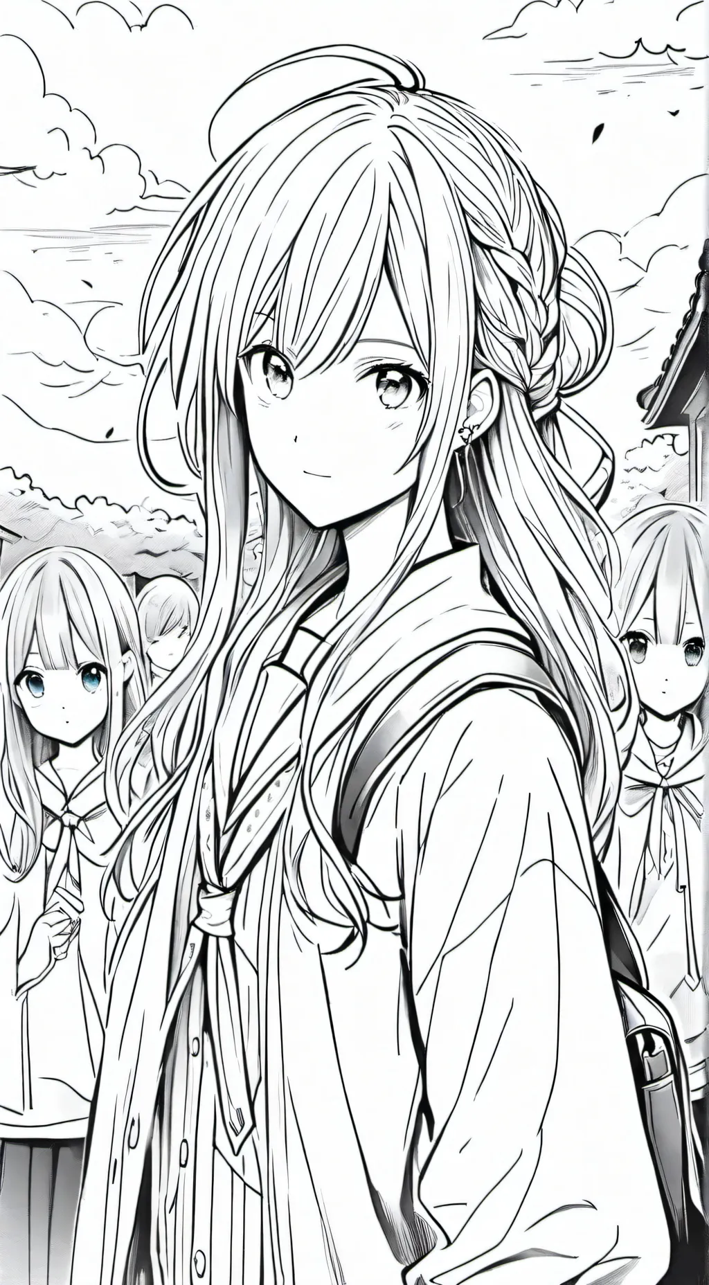 ai character: magic school  background