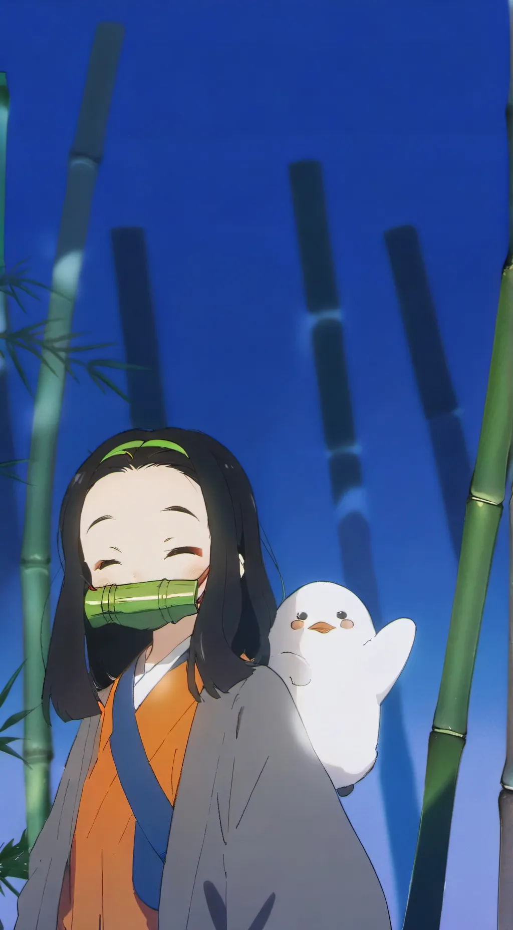 ai character: Nezuko background