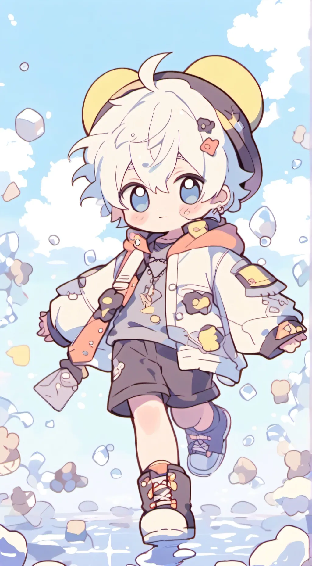 ai character: Sky and Sora  background