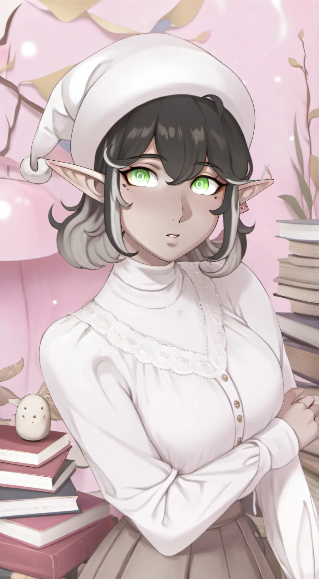 ai character: -{ Lucillia }- background