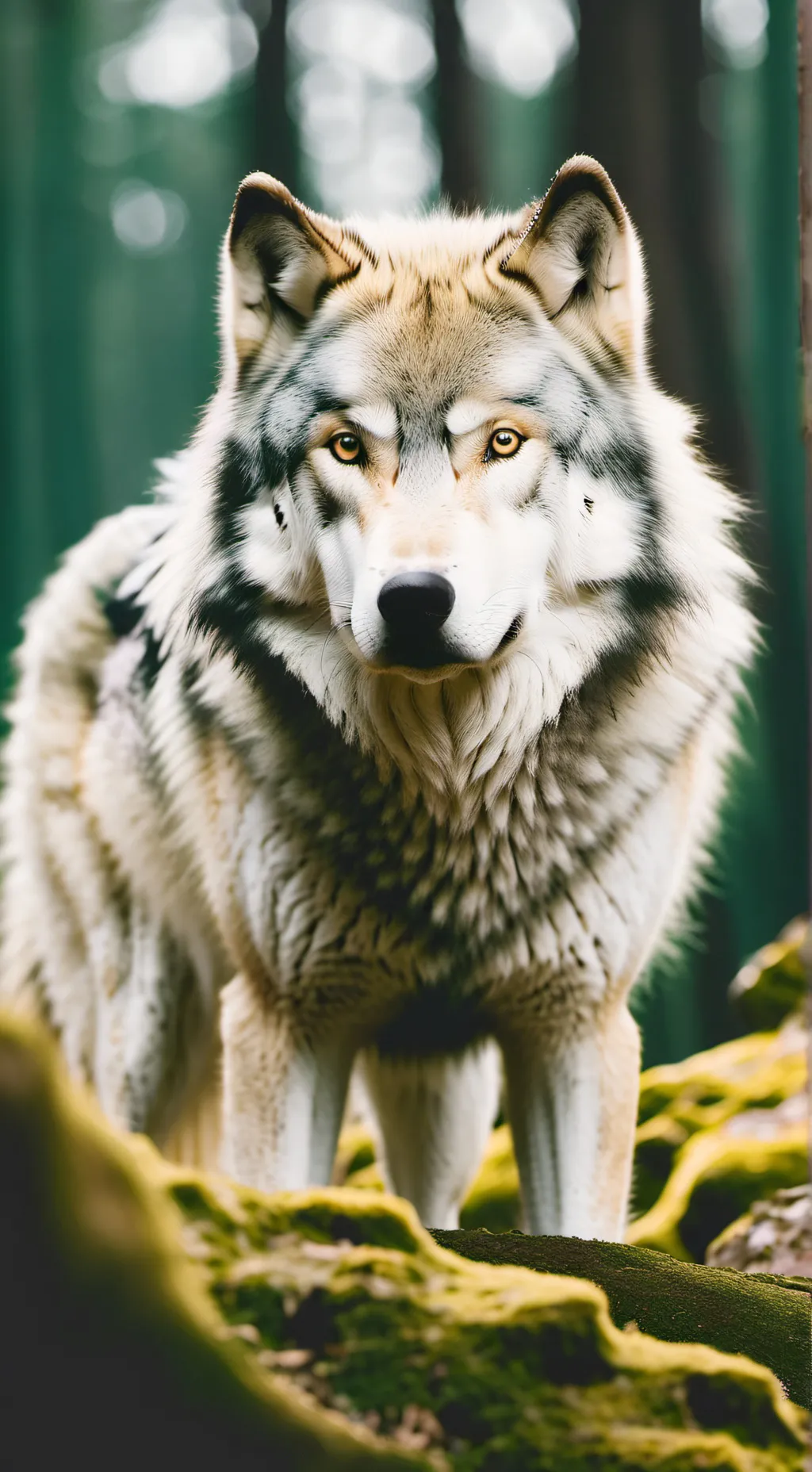 ai character: wolf  background