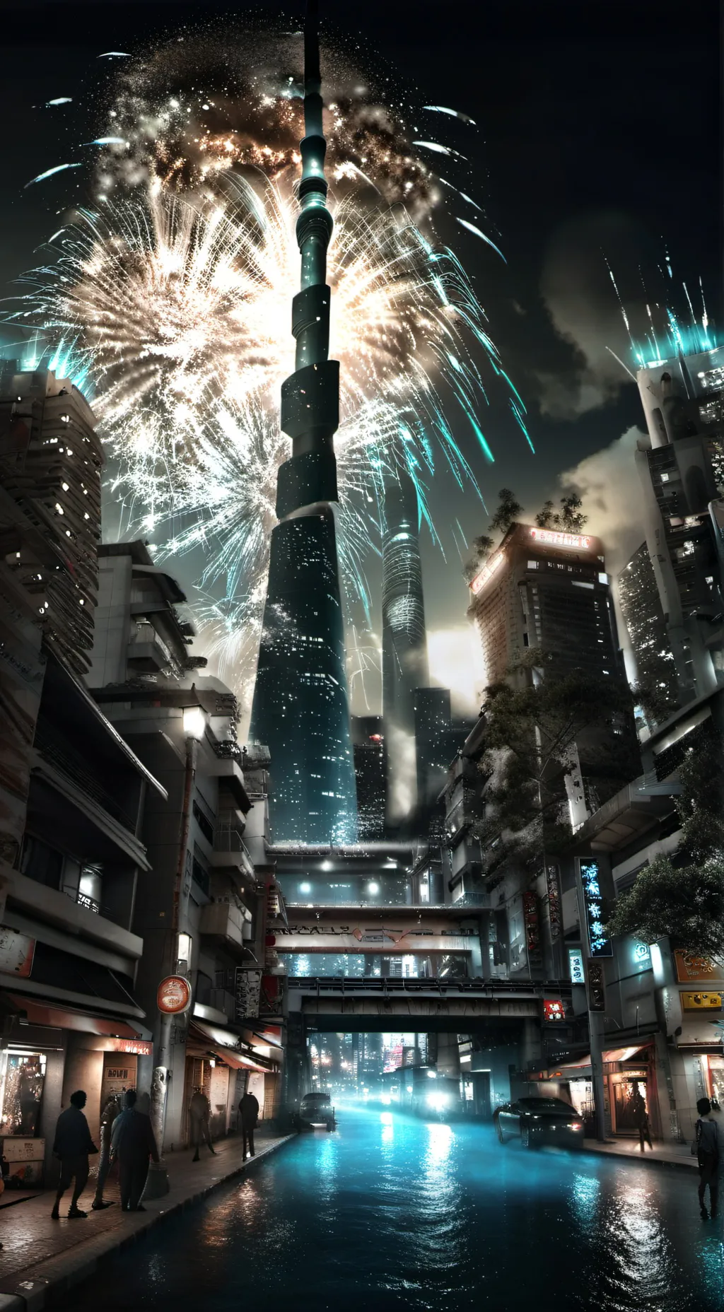 ai character: HAPPY NEW YEAR2025 background