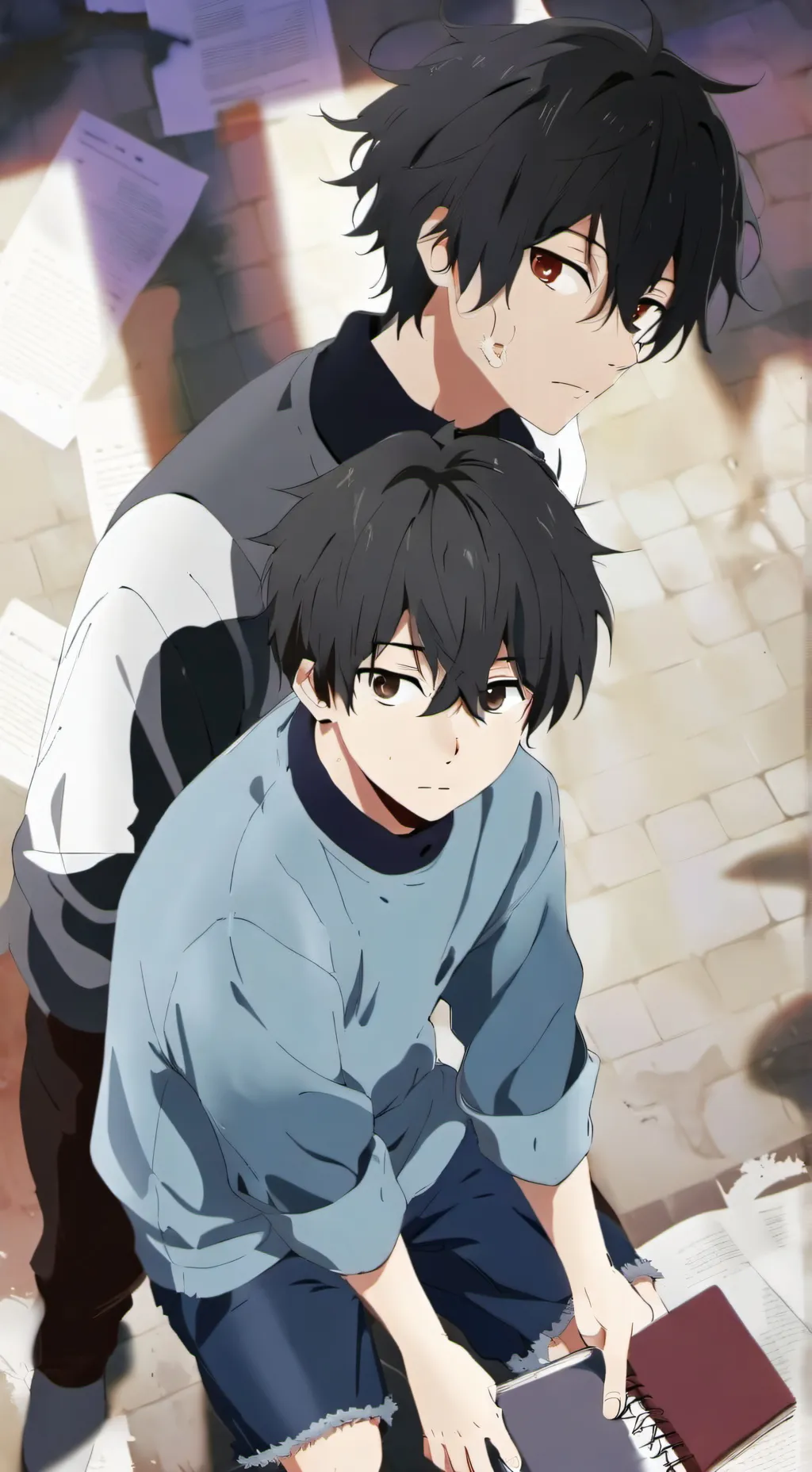 ai character: max & jack  background