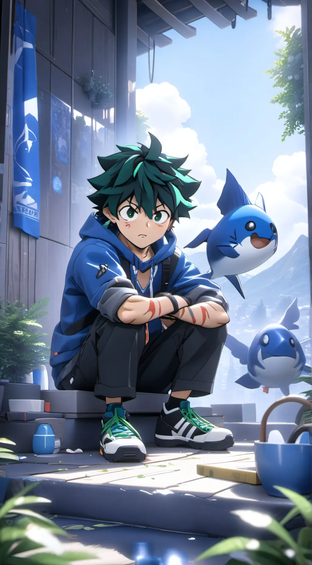 ai character: izuku/deku background