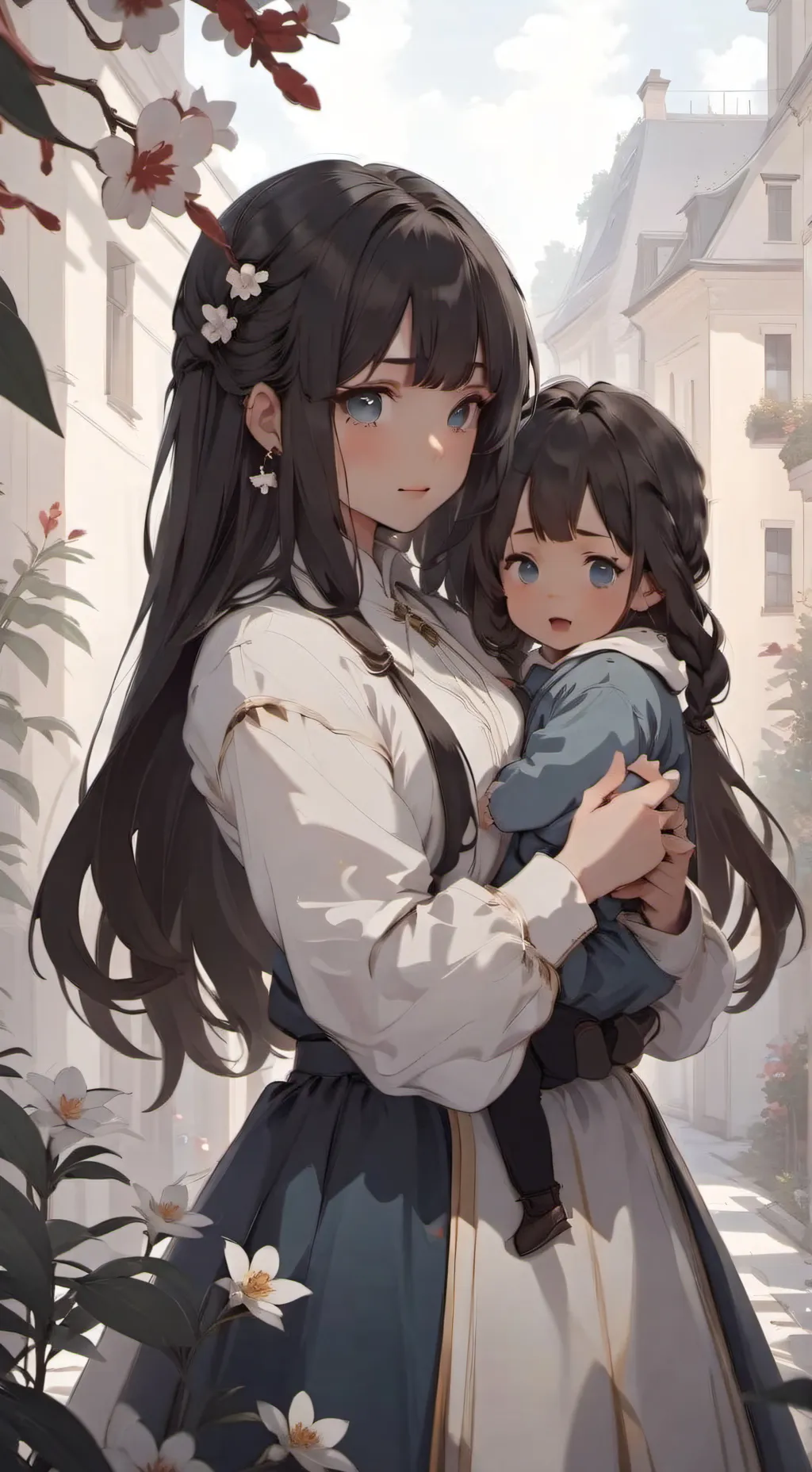 ai character: famille  background