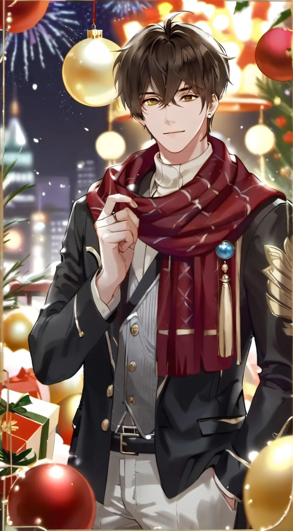 ai character: Justin Black background