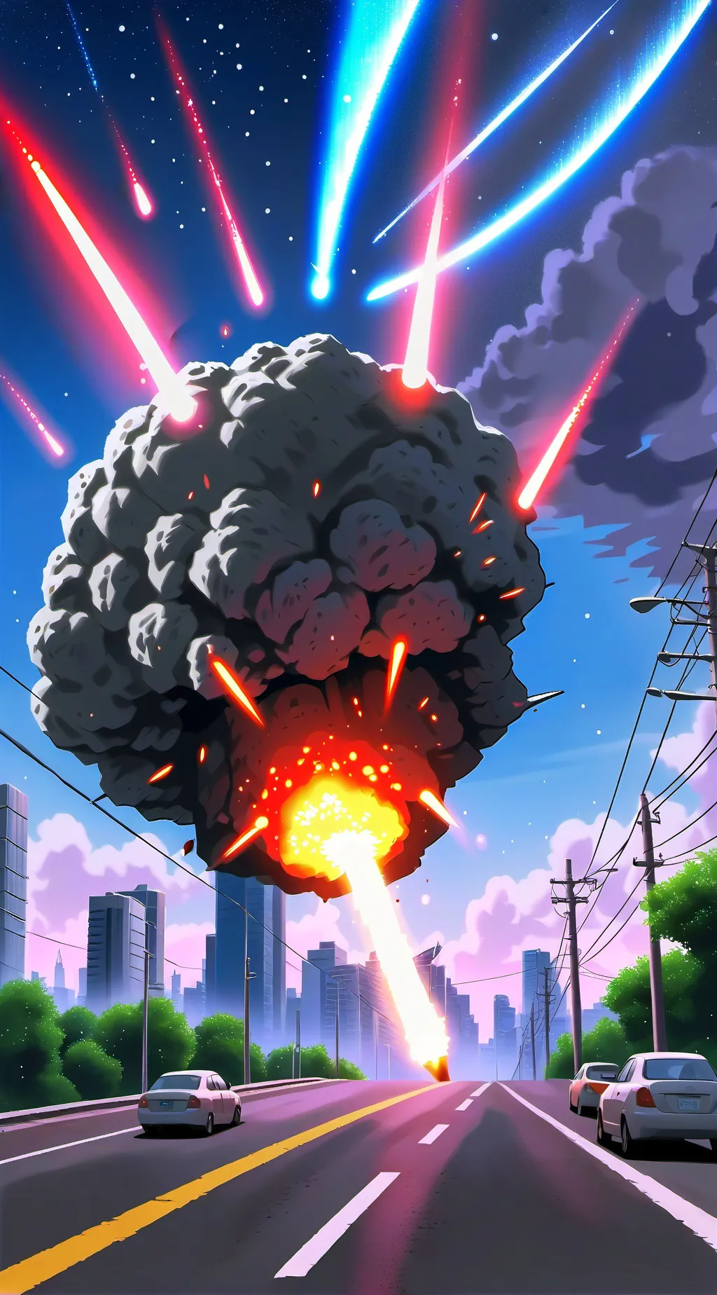 ai character: mha meteor crash  background