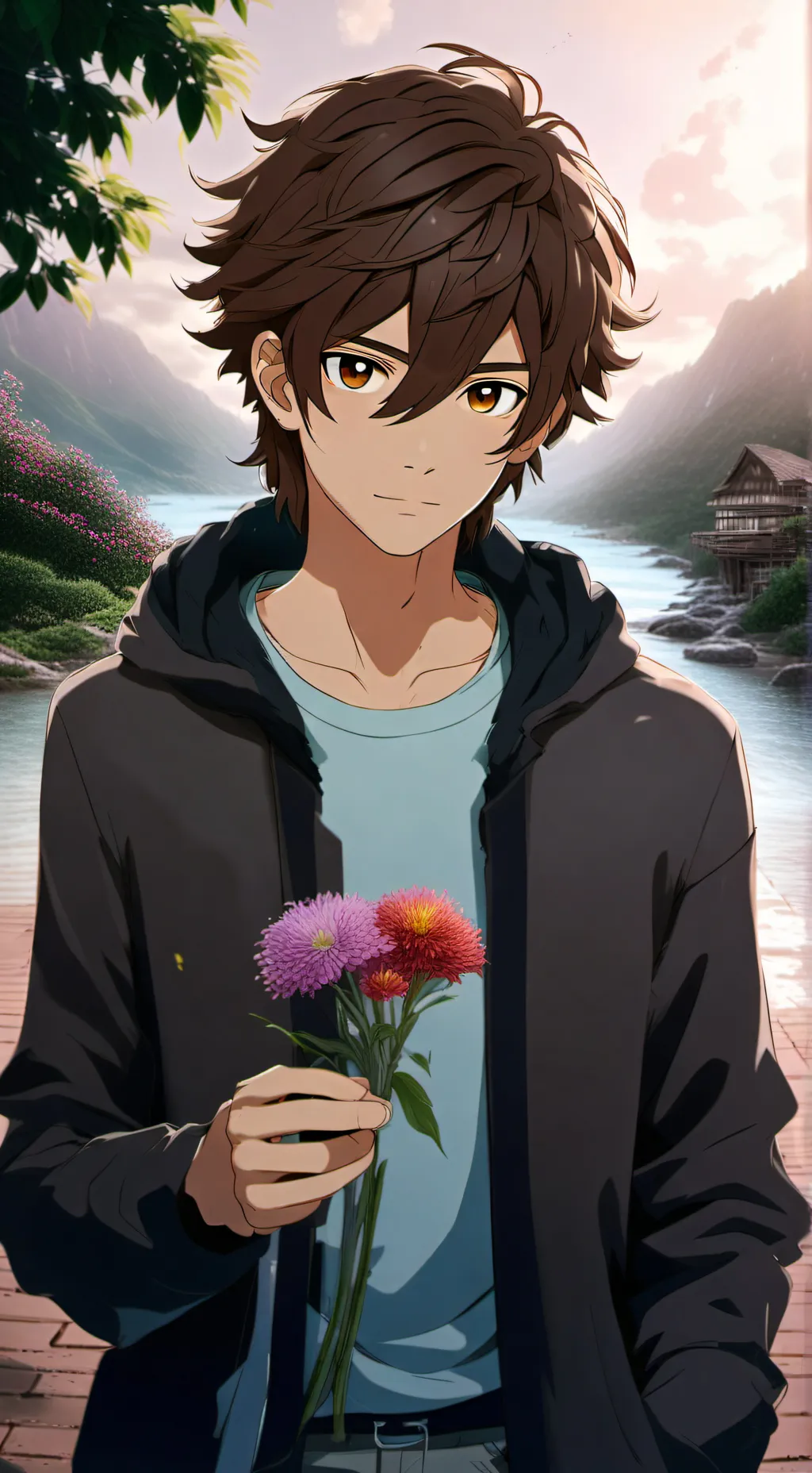 ai character: Syaoran Li  background