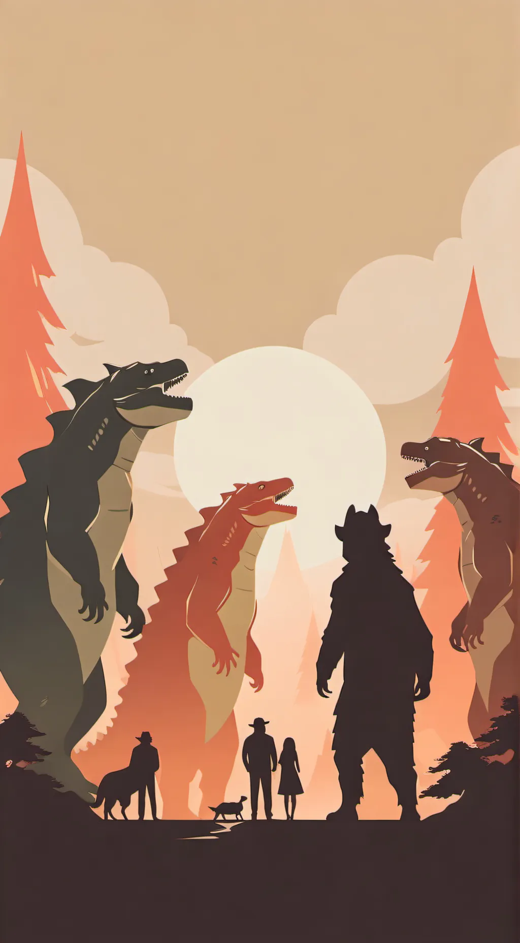 ai character: kaiju sleepover background