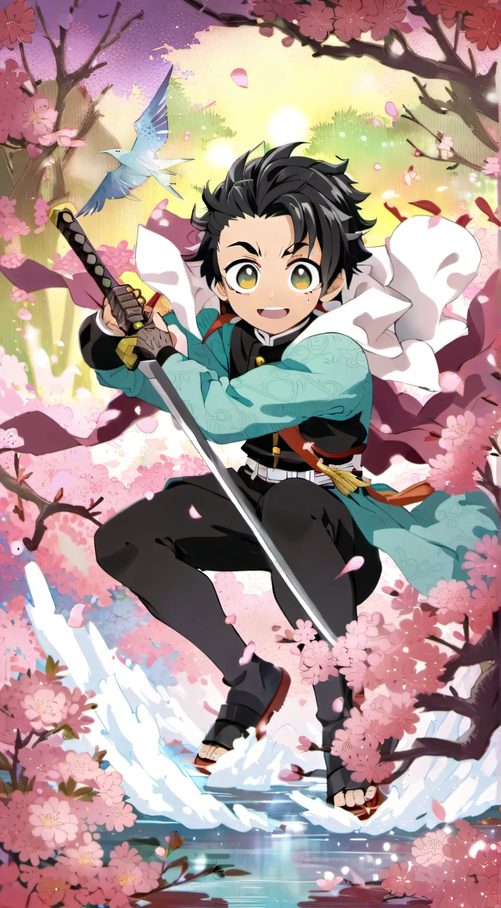 ai character: Hashira(kny) background