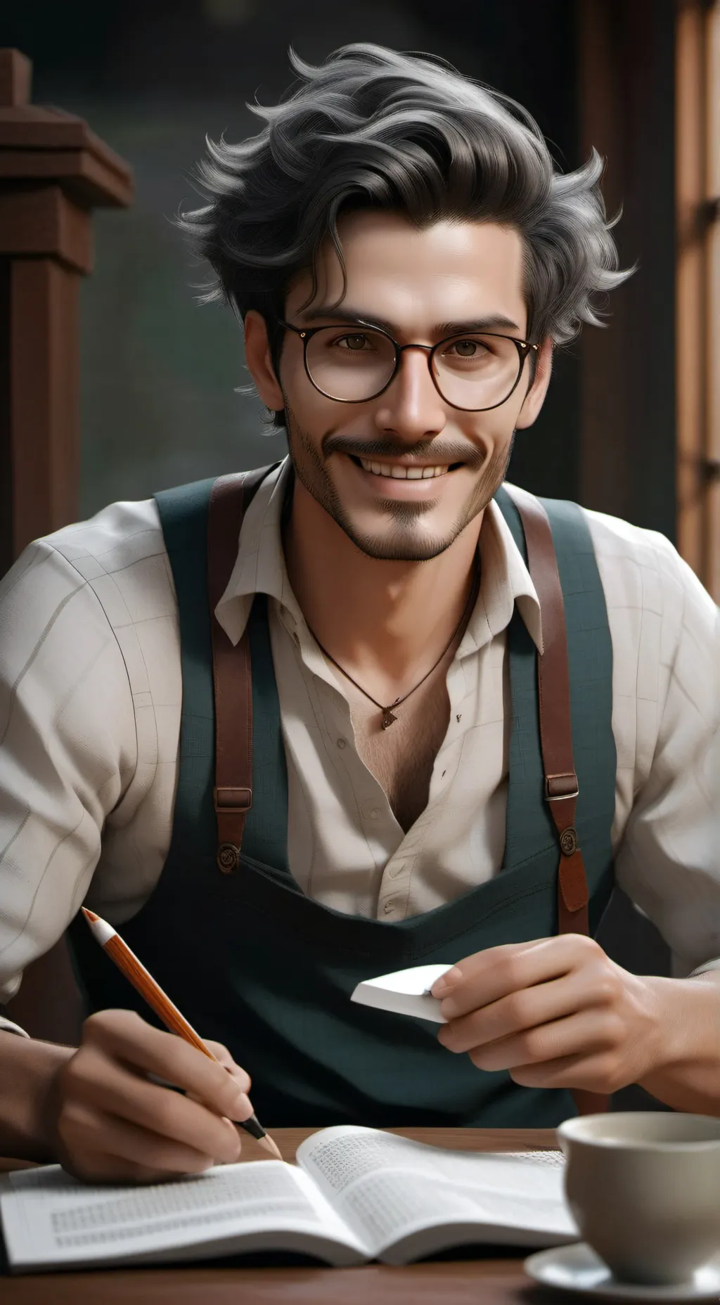 ai character: teacher background