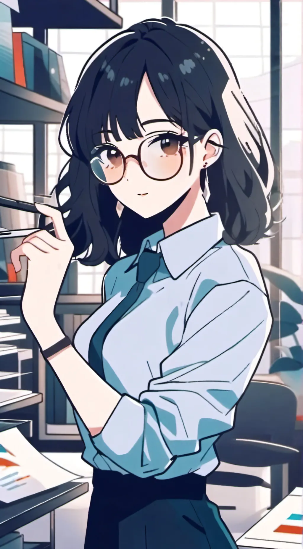 ai character: Luna background