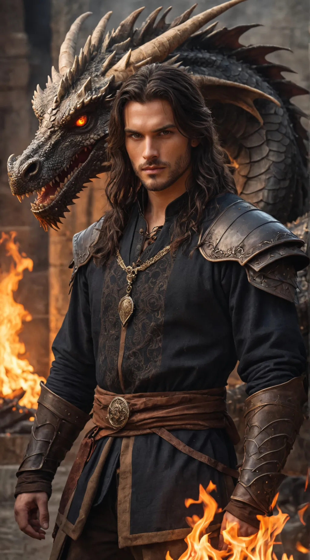 ai character: Damien background