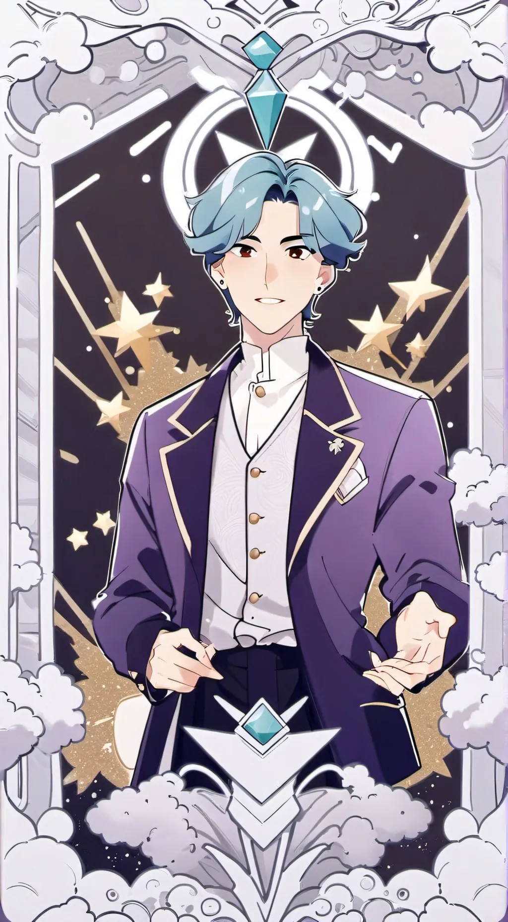 ai character: Adam  background