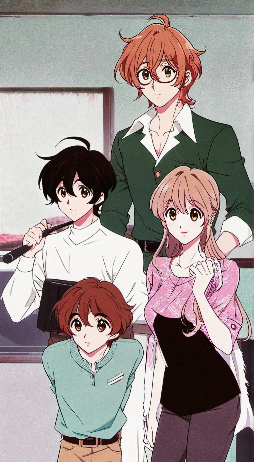 ai character: Cash Crew x FNF background