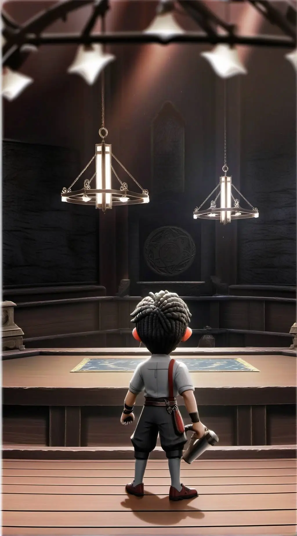 ai character: Sprunki schoool background