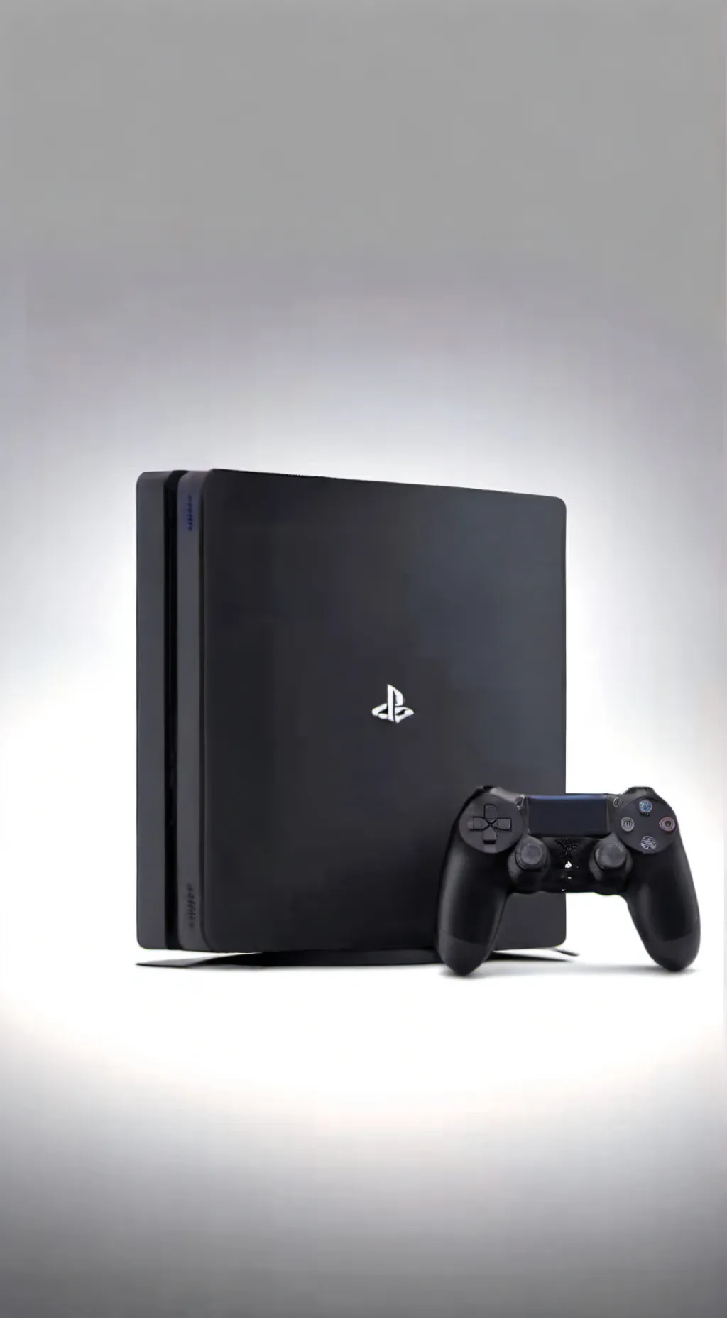 ai character: ps4 slim  background