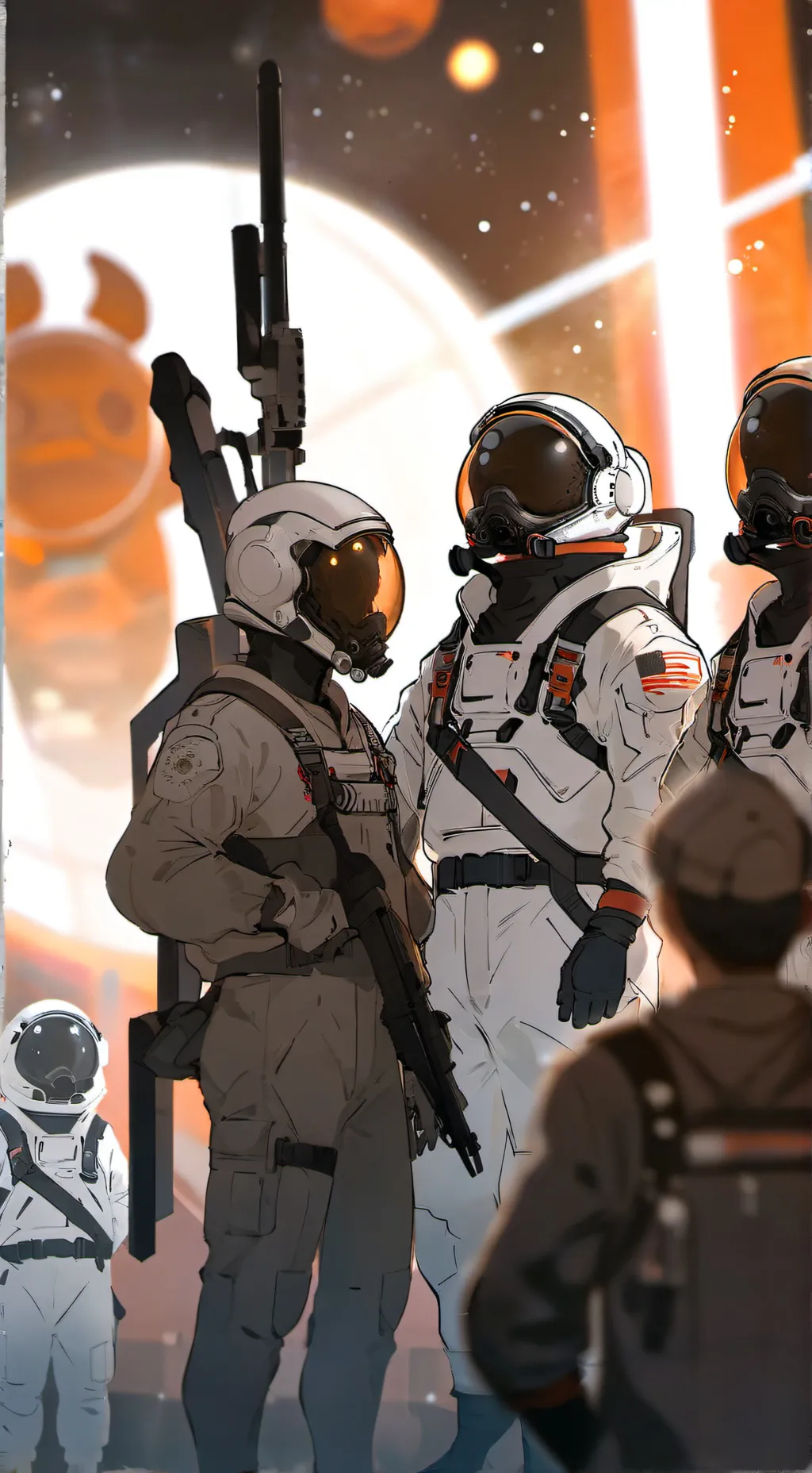 ai character: space background