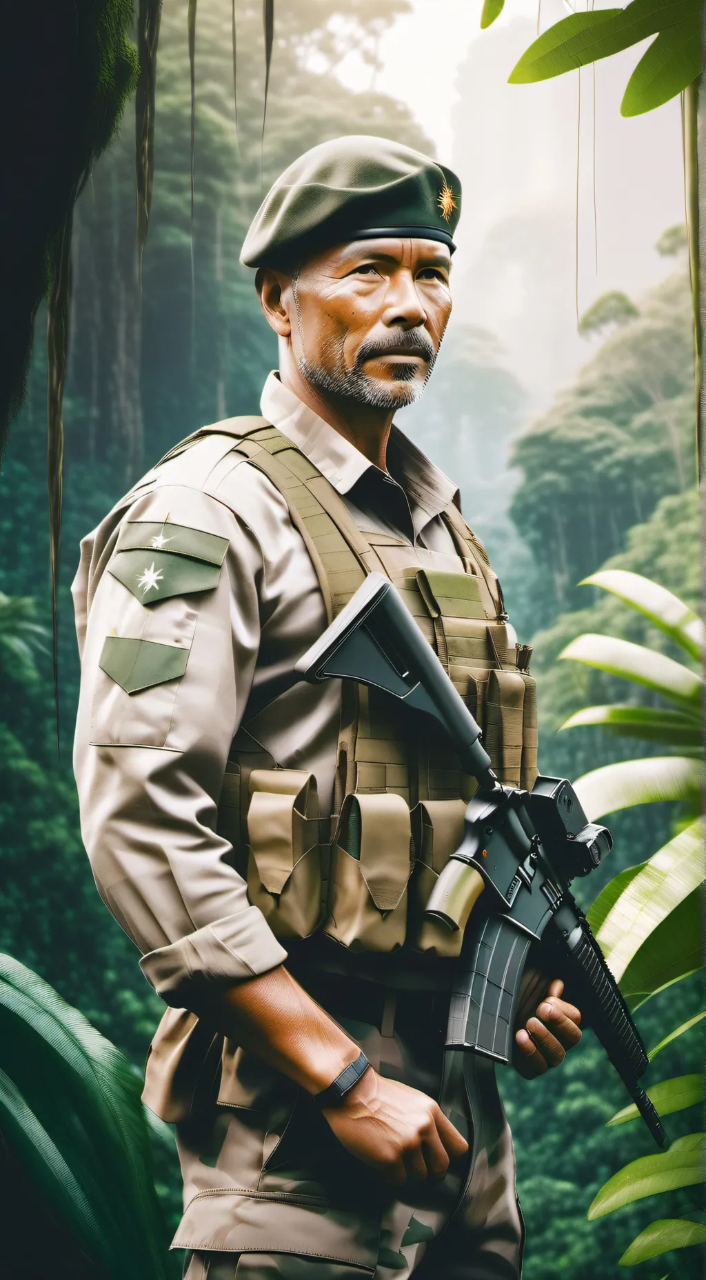 ai character: Australian Soldier background