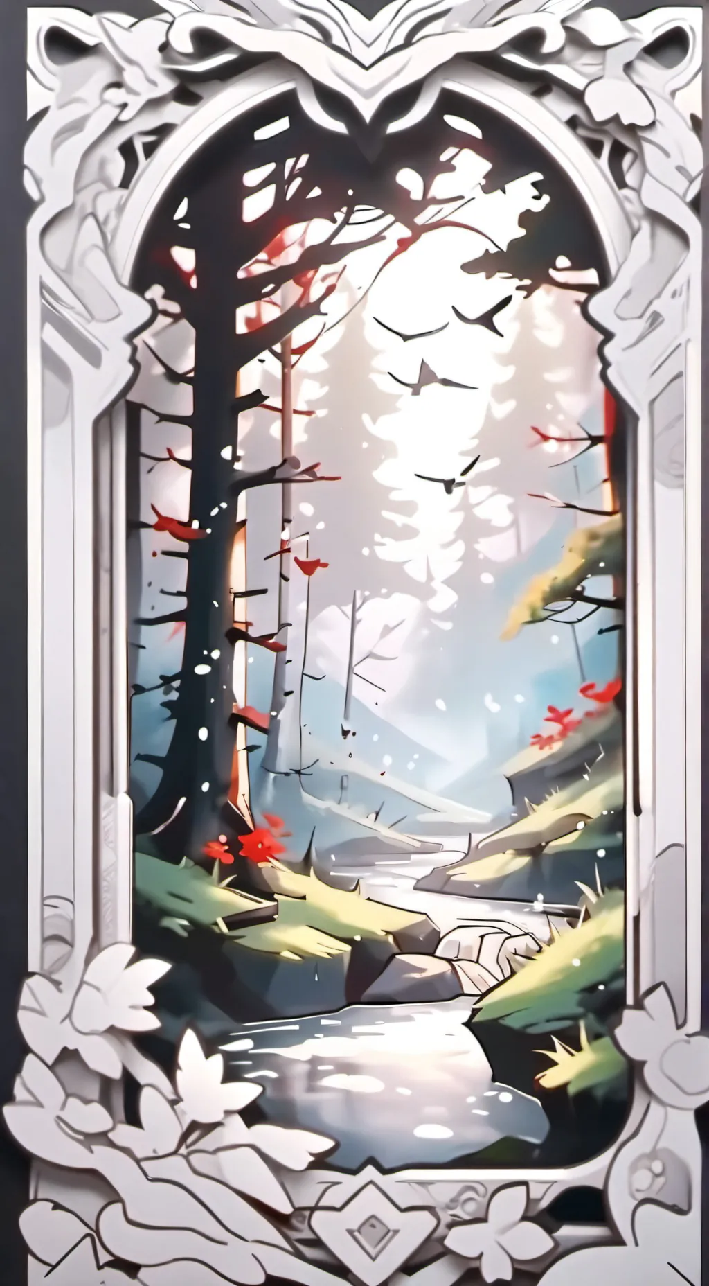 ai character: ★-Flowercake background