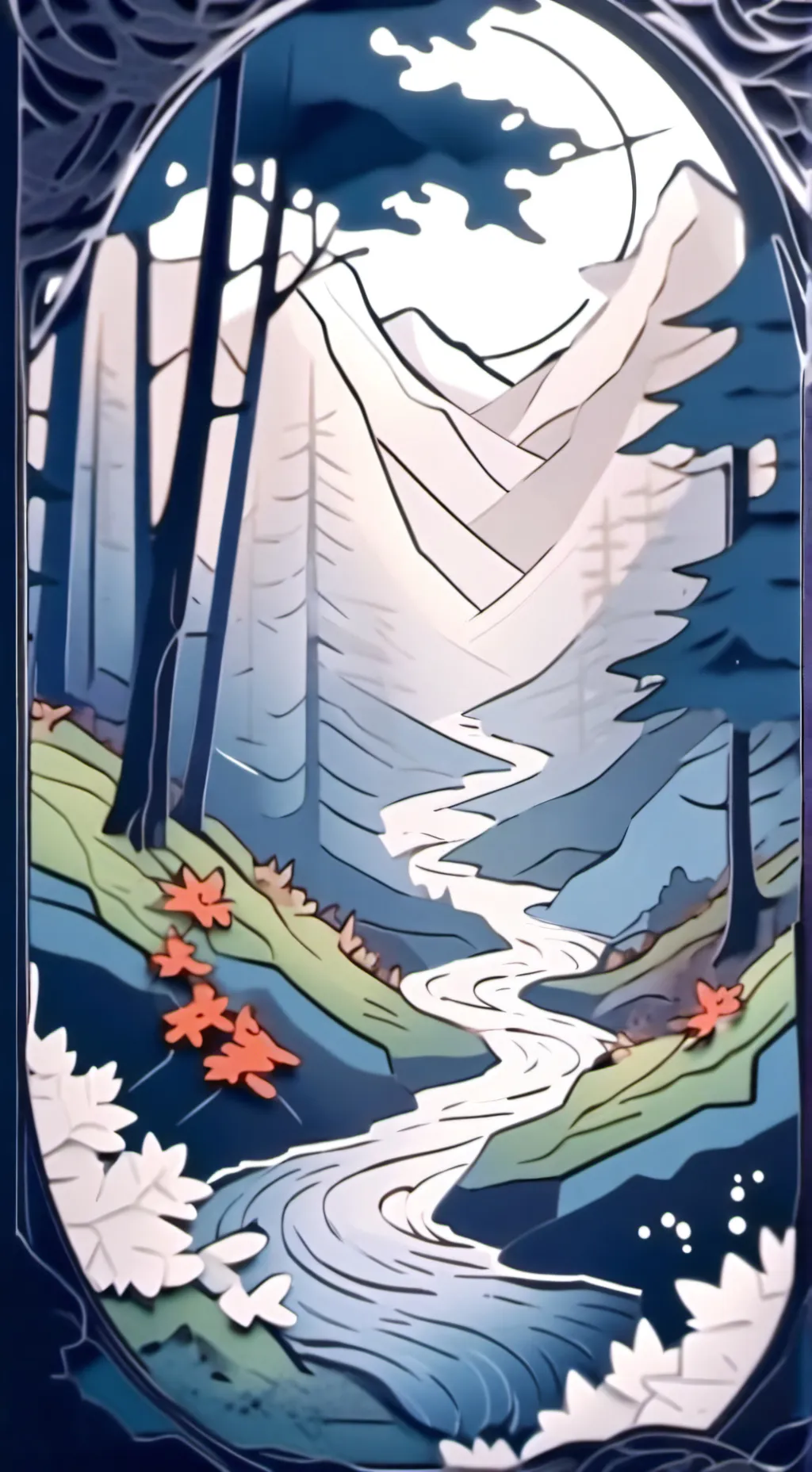 ai character: ★-Moonflower y background