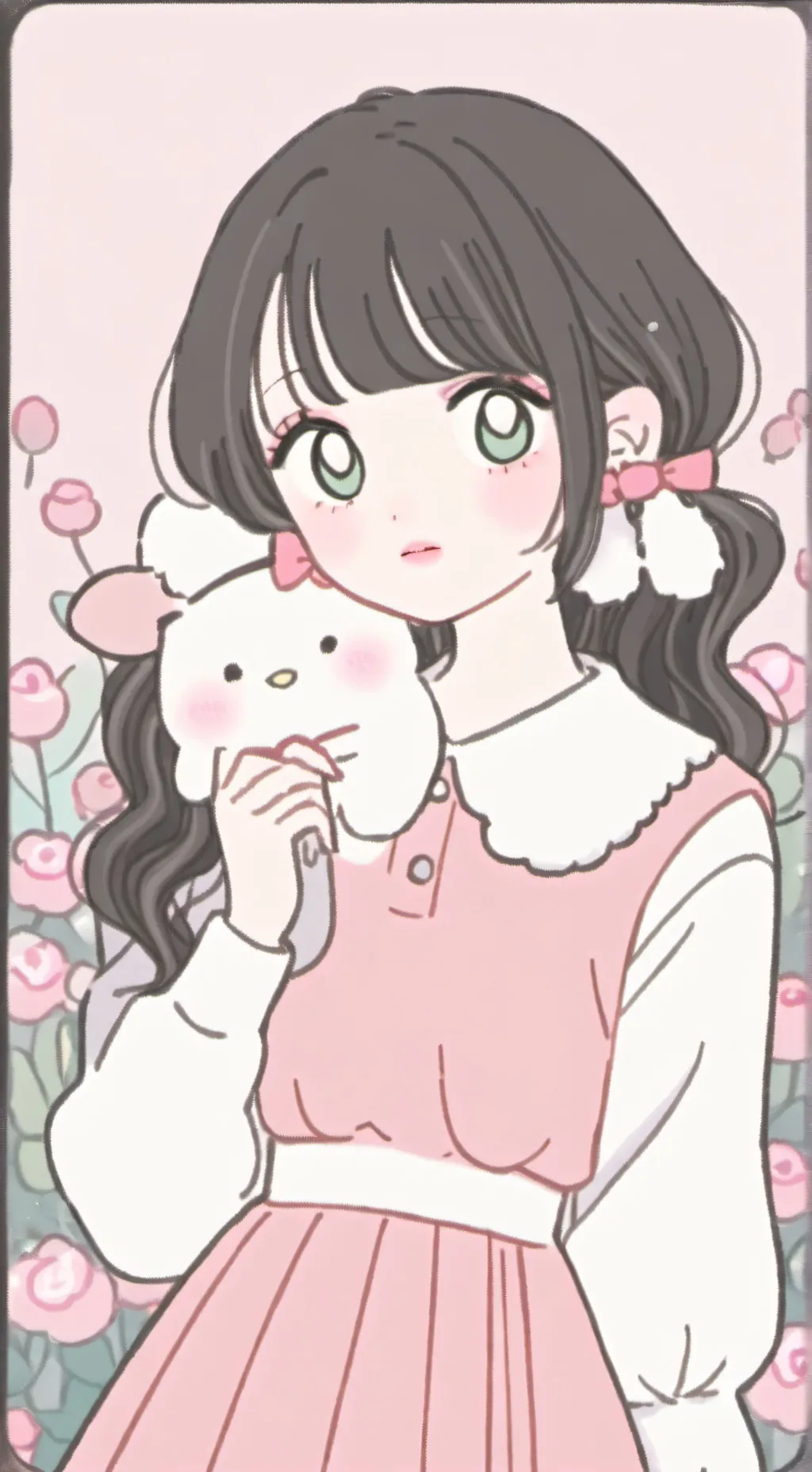 ai character: hh falling background