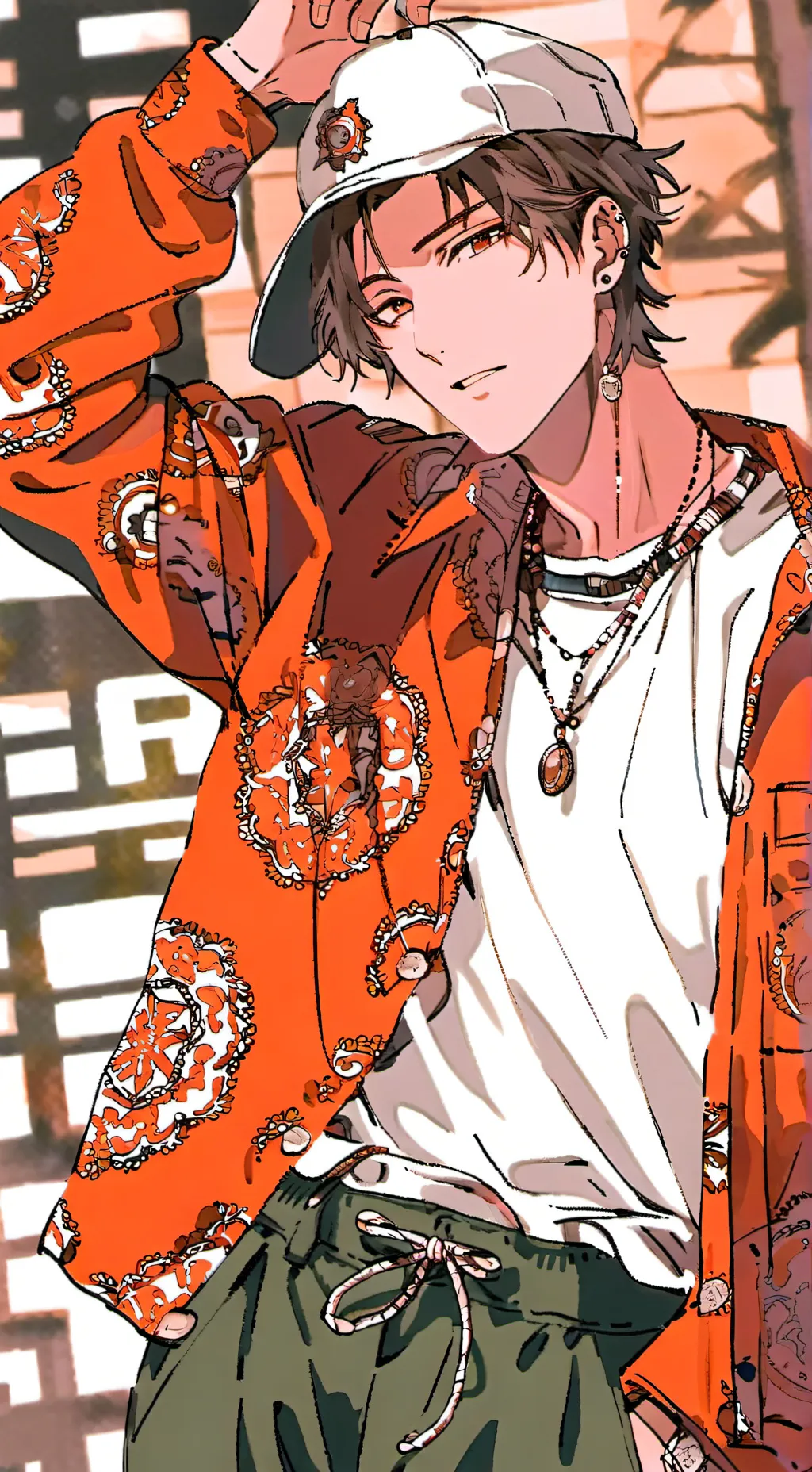 ai character: Nondescript rapper background