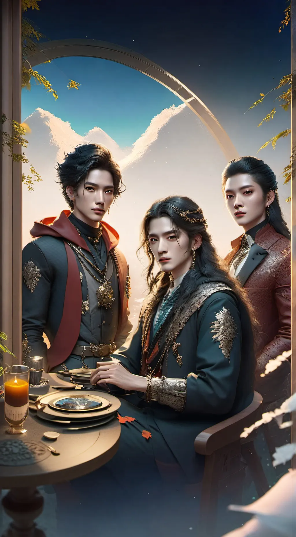 ai character: Leo, Lucas, louis, background