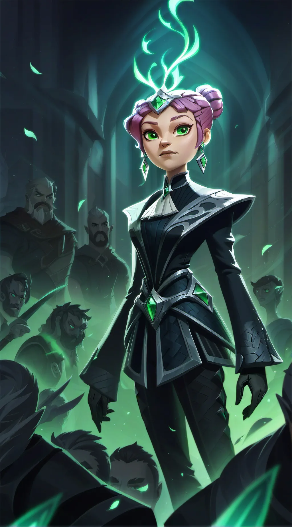 ai character: Nimona & the gang background