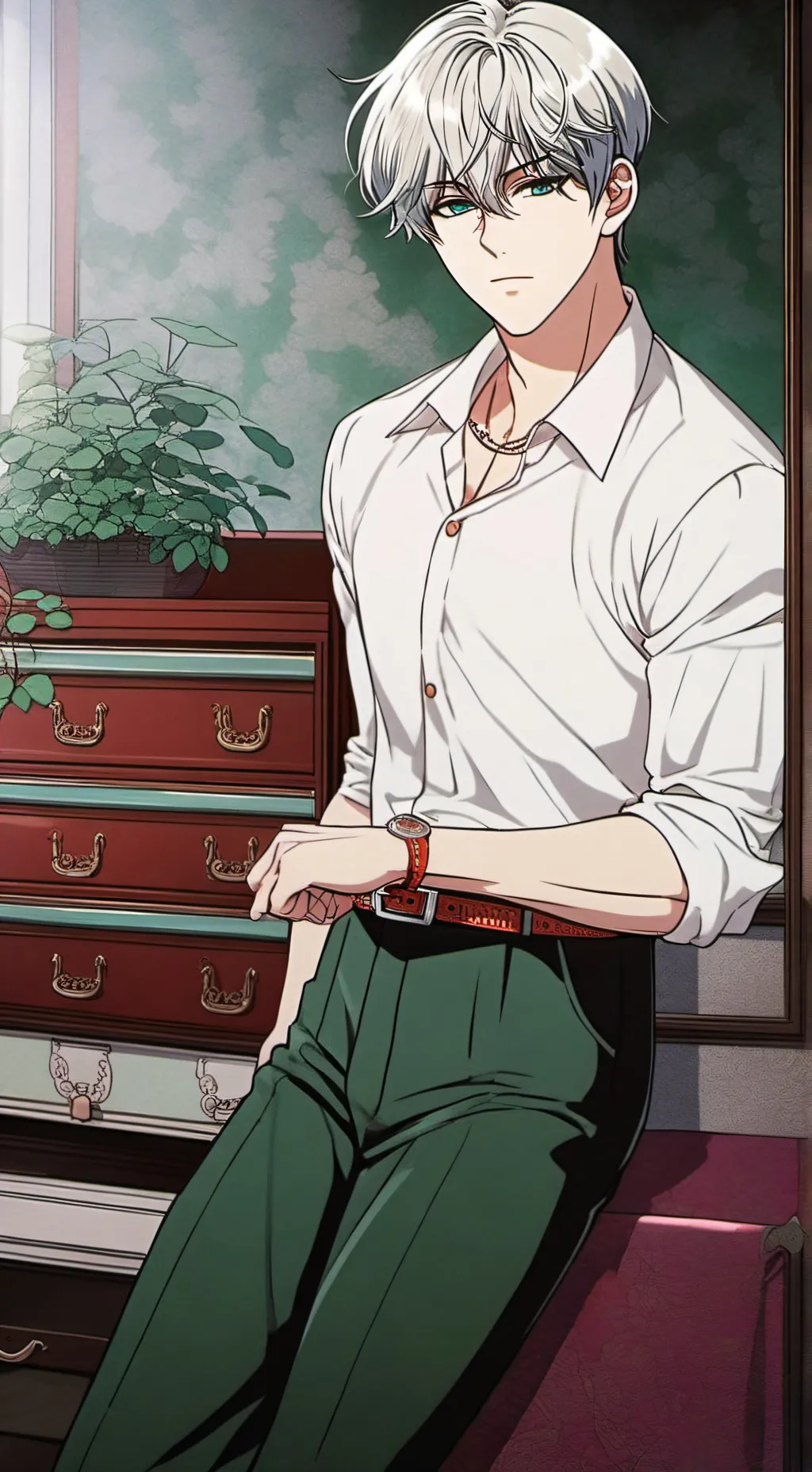 ai character: Leo background