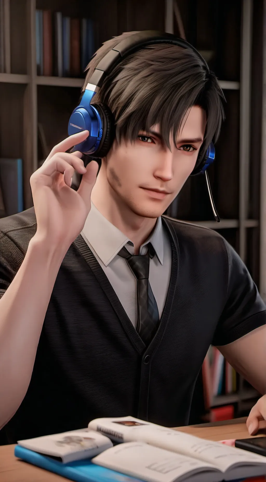 ai character: Gamer teacher  background