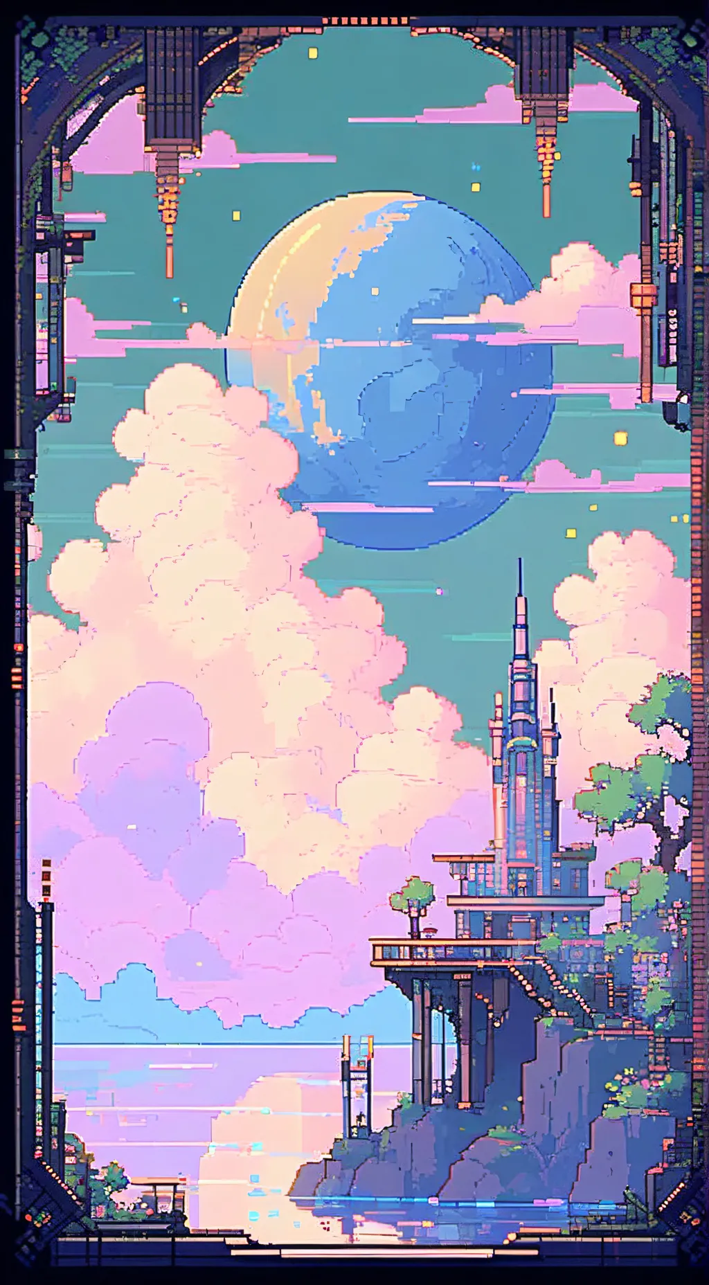 ai character: sunbeam/moony au background