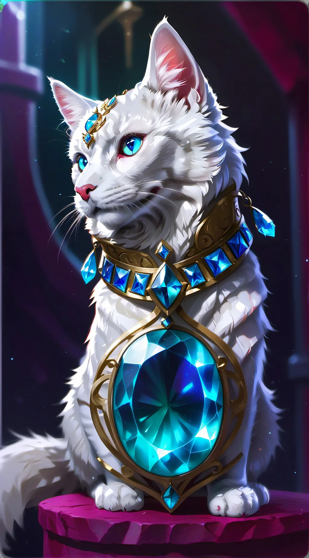 ai character: Luna background