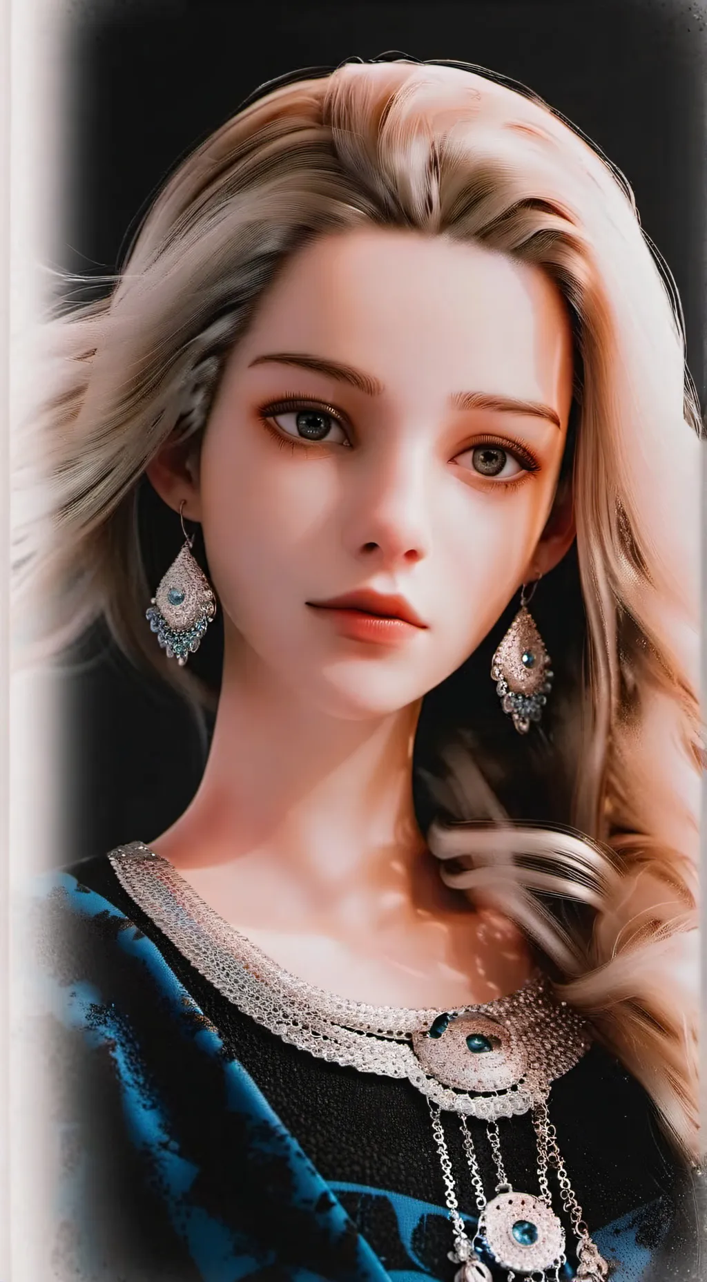 ai character: Djélina  background