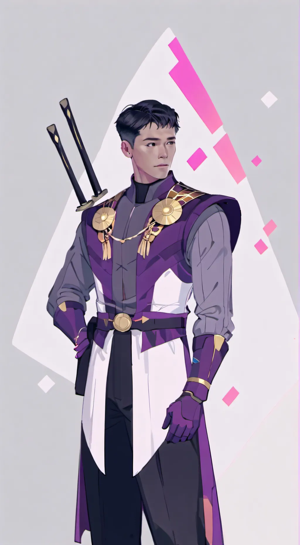 ai character: Min-su x Thanos background