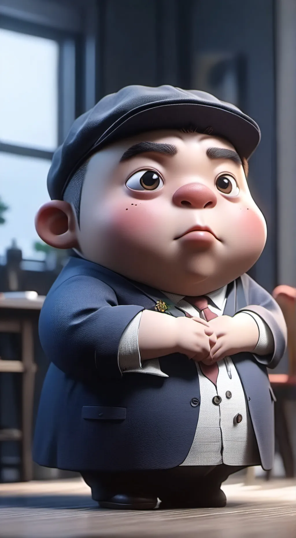 ai character:  Ugly 2 background