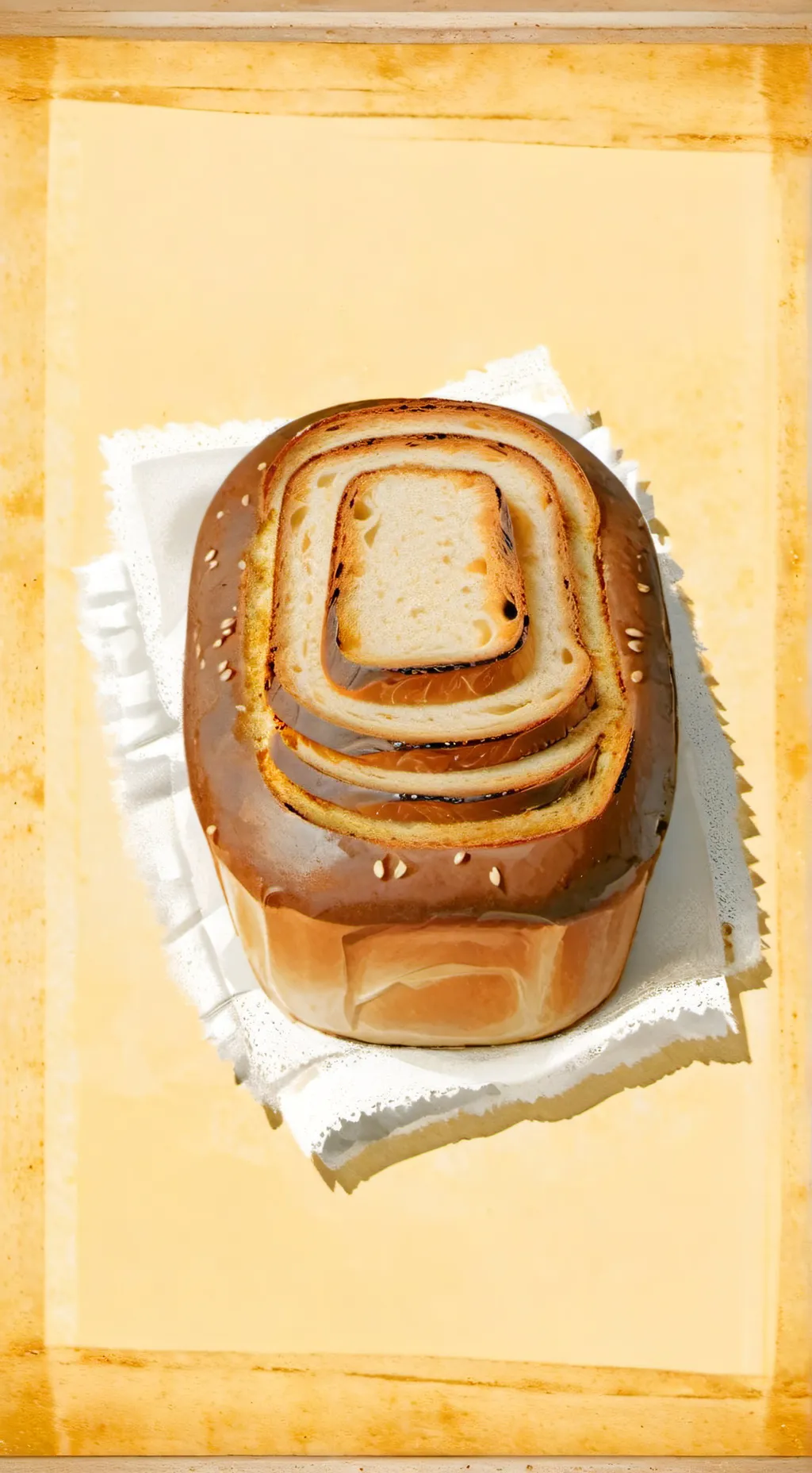 ai character: bread 🍞 background