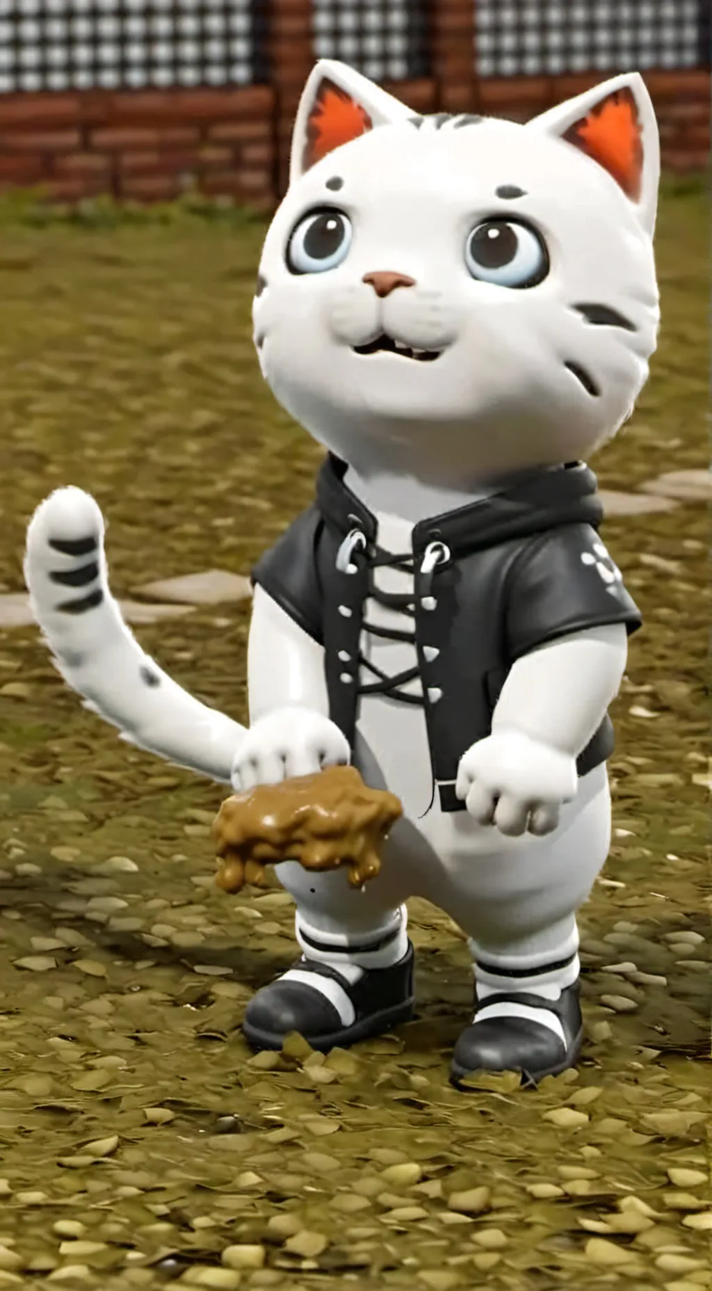 ai character: cat pooper background