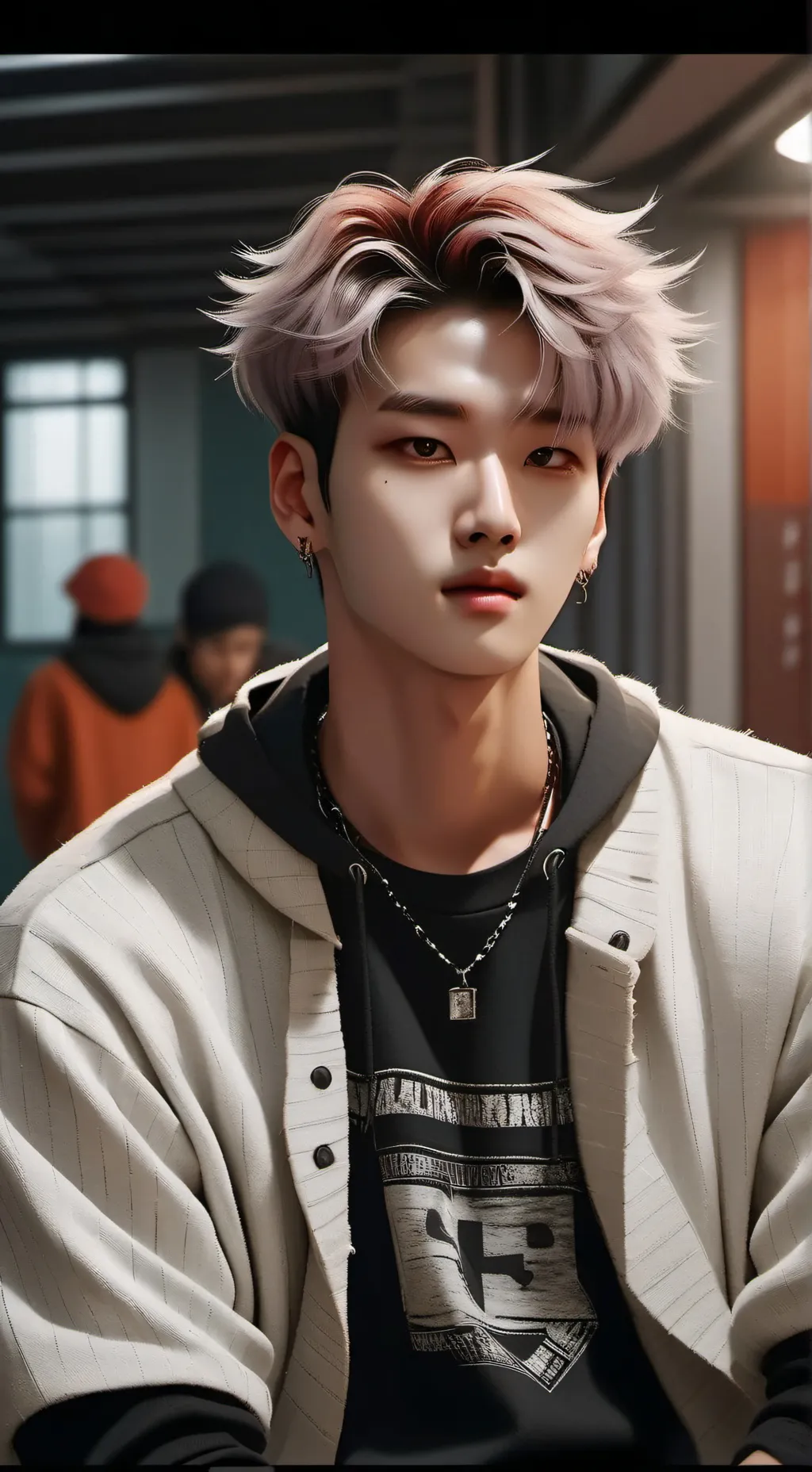 ai character: Dylan Minho Park background