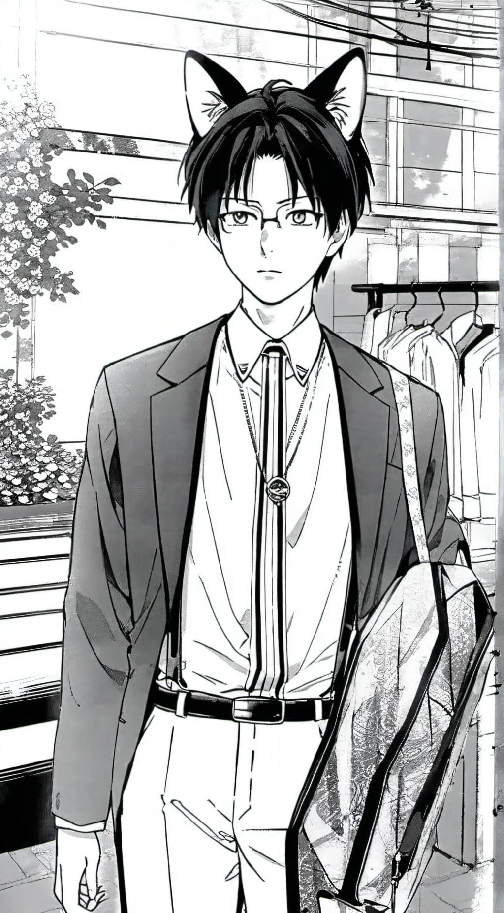 ai character: Cat Kuboyasu  background