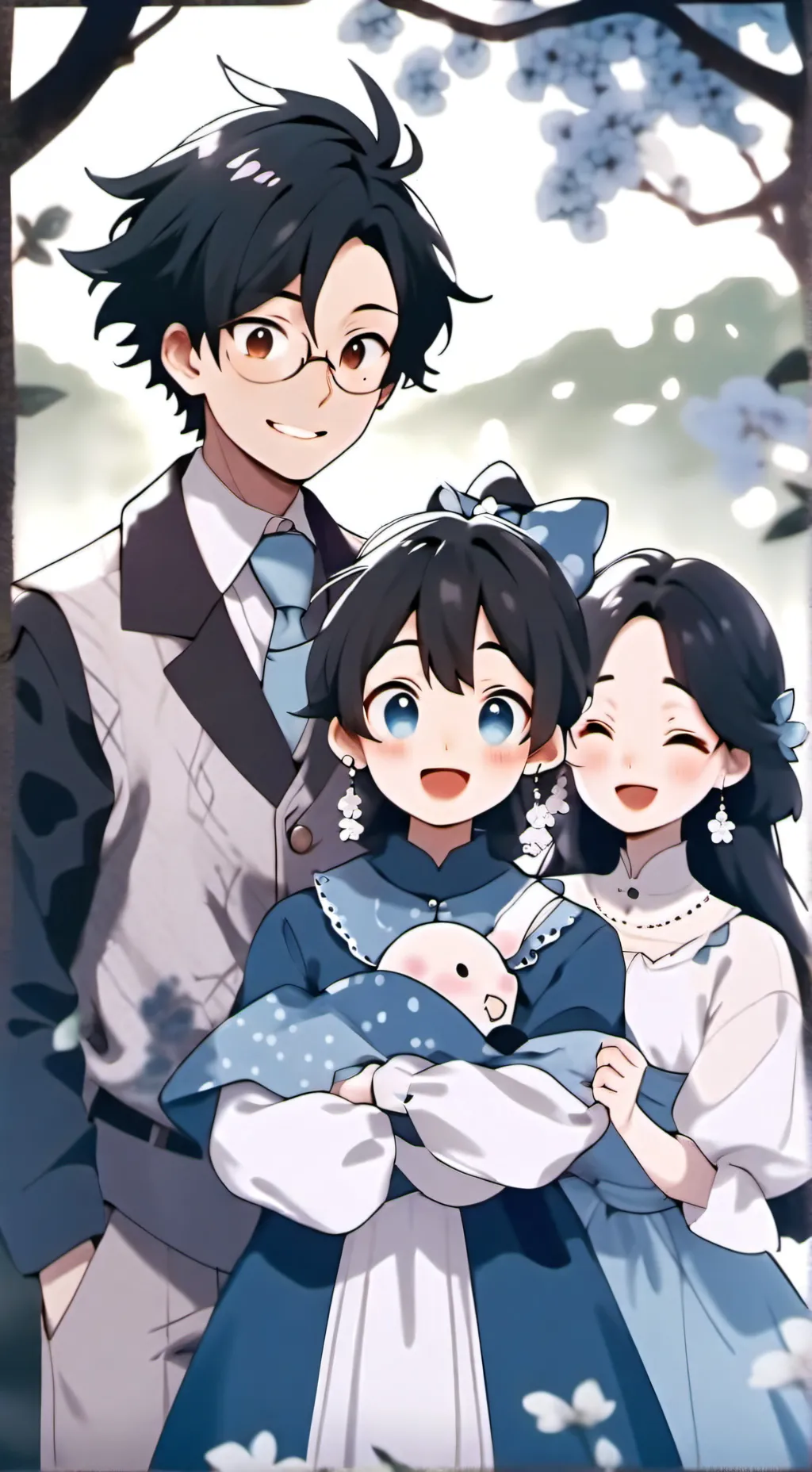 ai character: Afton's family  background