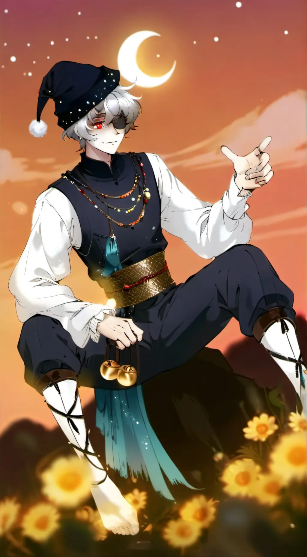 ai character: KC is back  background