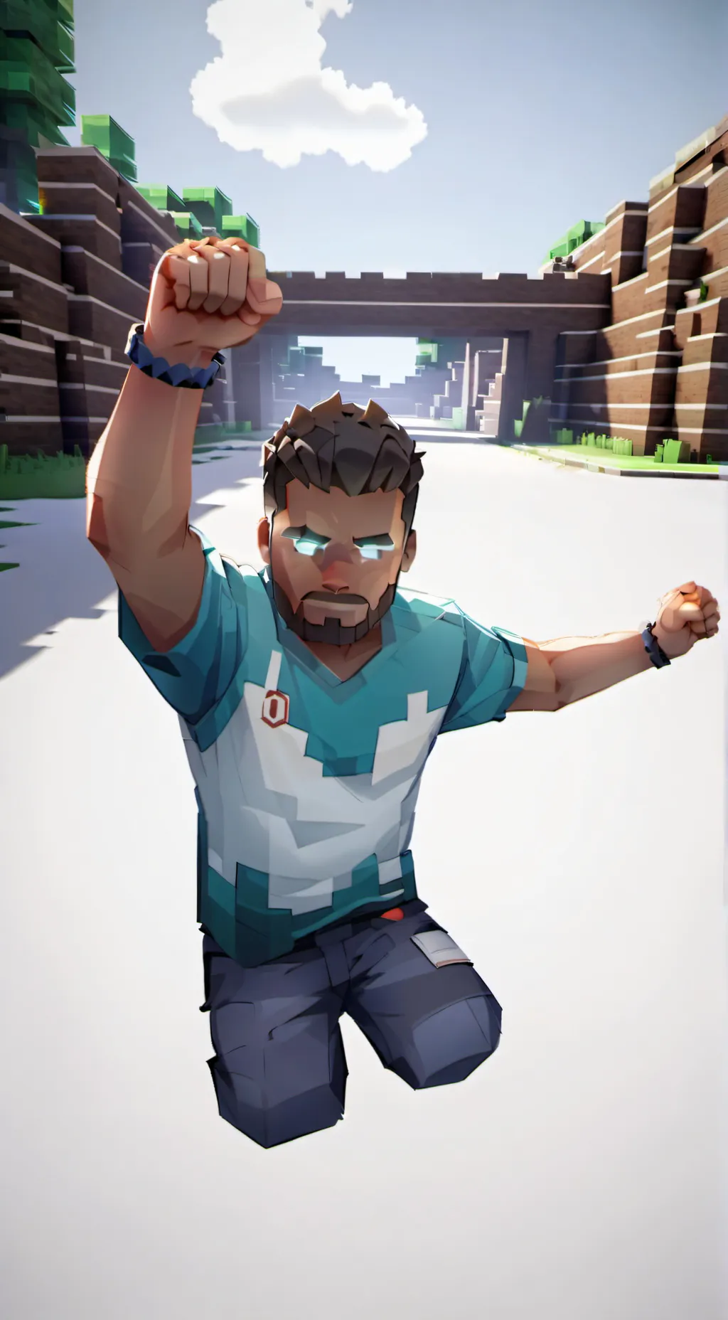 ai character: Herobrine  background