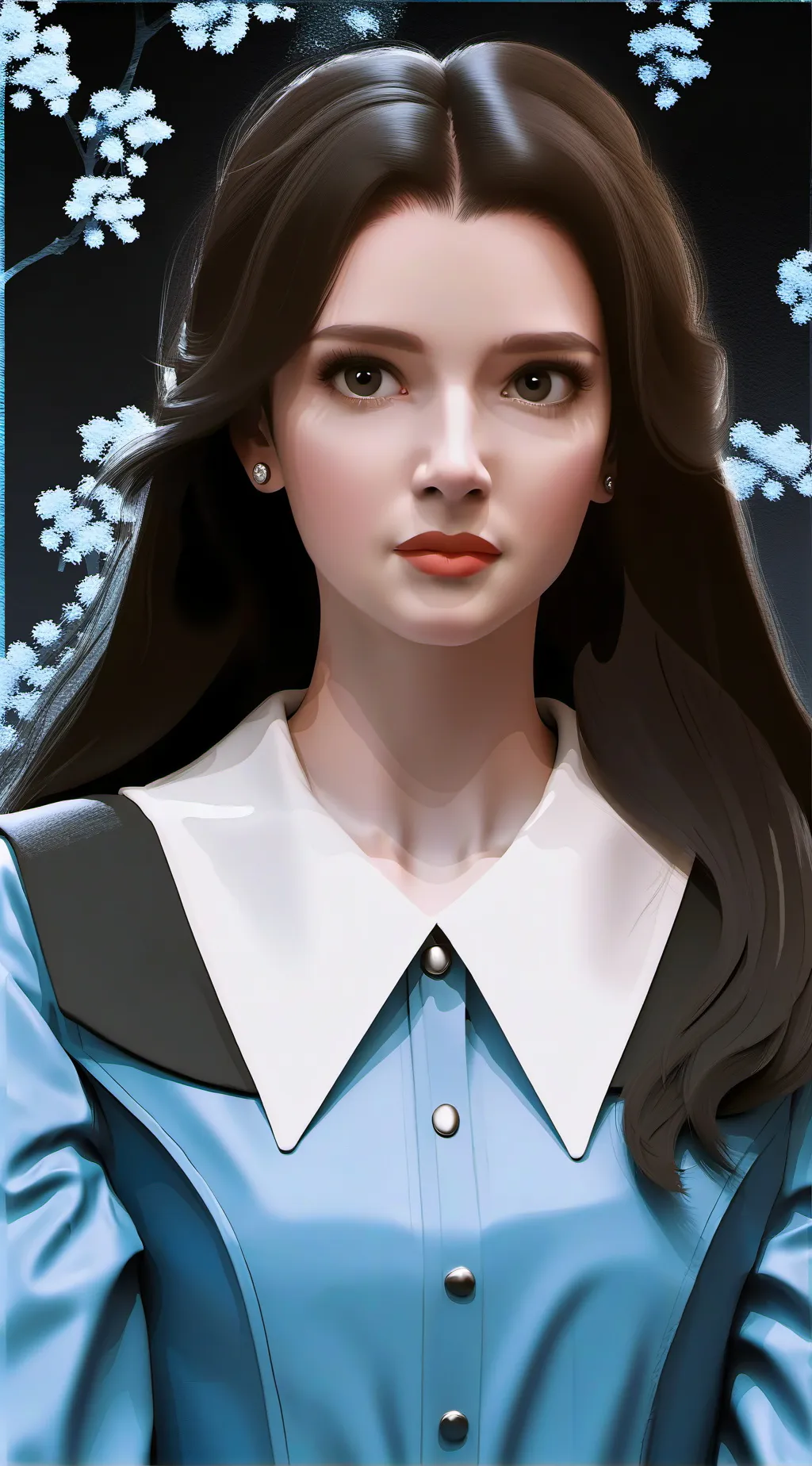 ai character: Lady of The Snow background